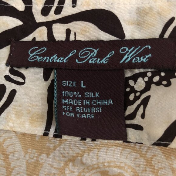 CENTRAL PARK WEST 100% SILK BOHO OPEN TOP KIMONO PATCHWORK L NWOT - Picture 4 of 8